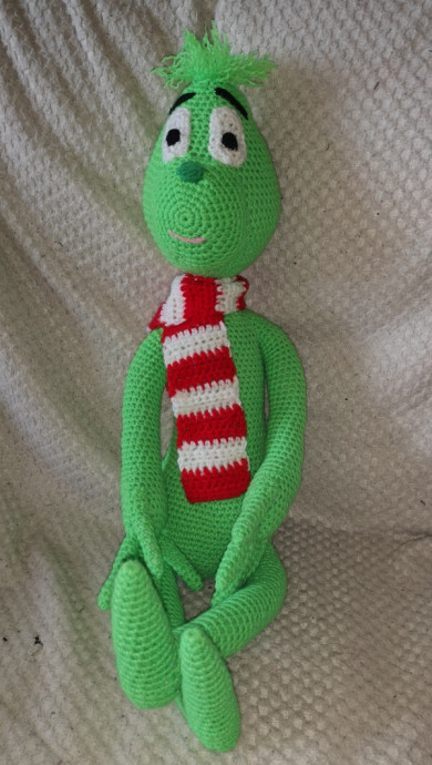 Crochet Grinch Toy